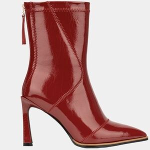 Gabrielle Union Women's Xiomara Boots in red patent finish. 